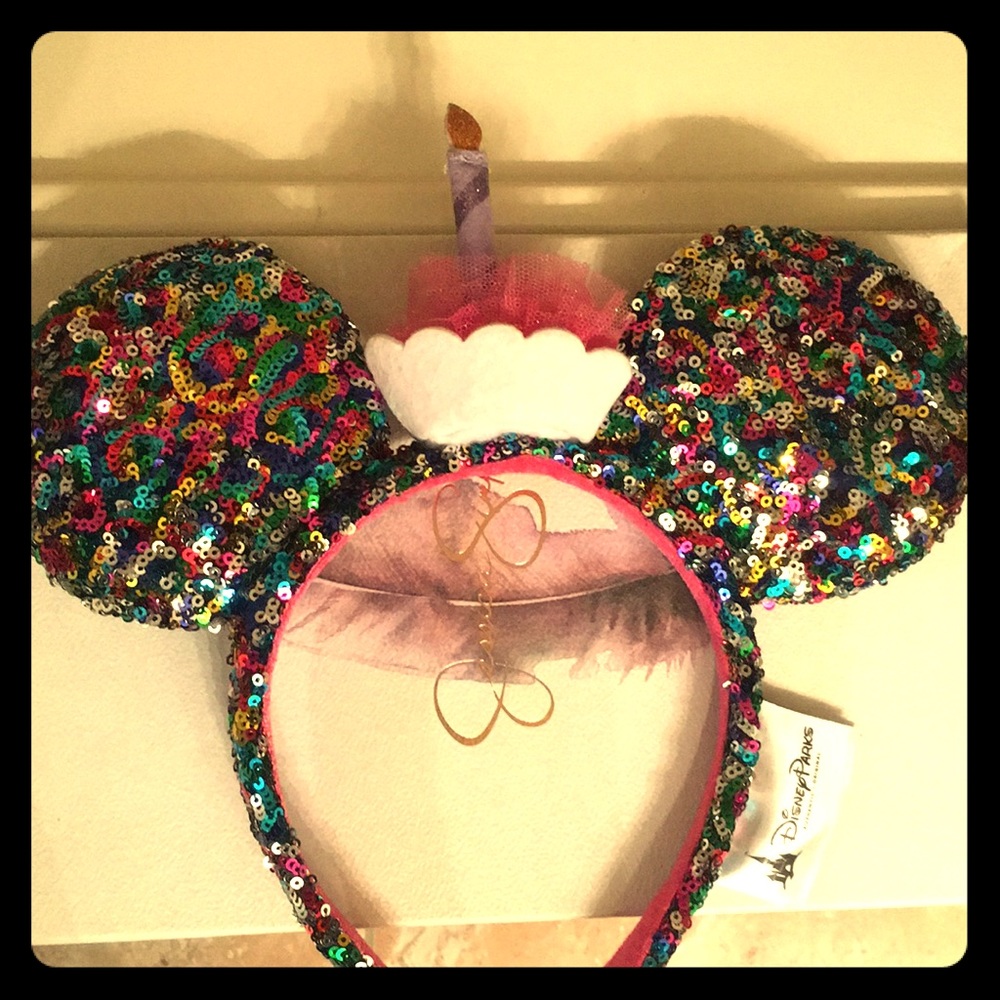 Disney Birthday Ears! brand new! **Never Worn**